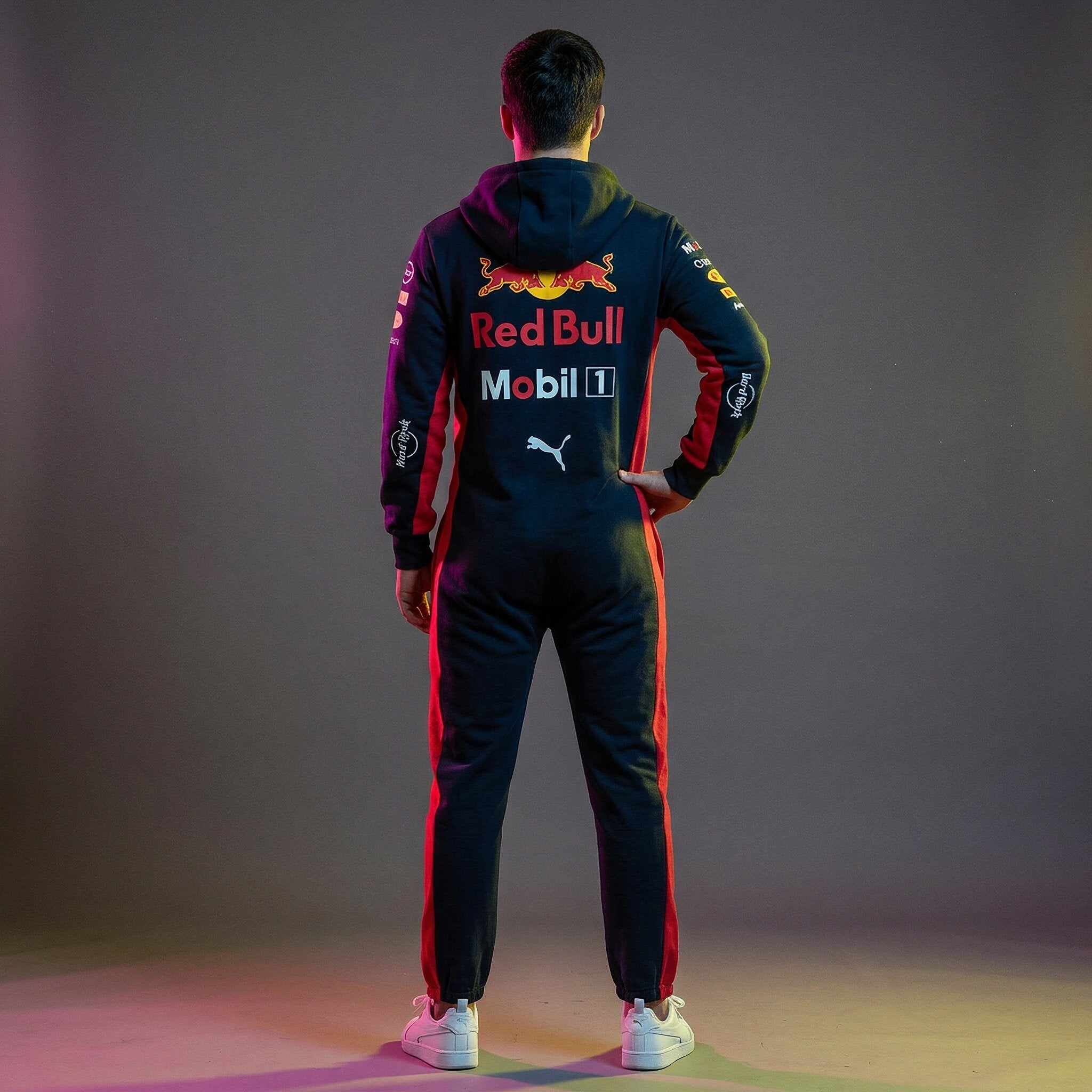 Red Bull Racing Suit 2015 Hooded Jumpsuit