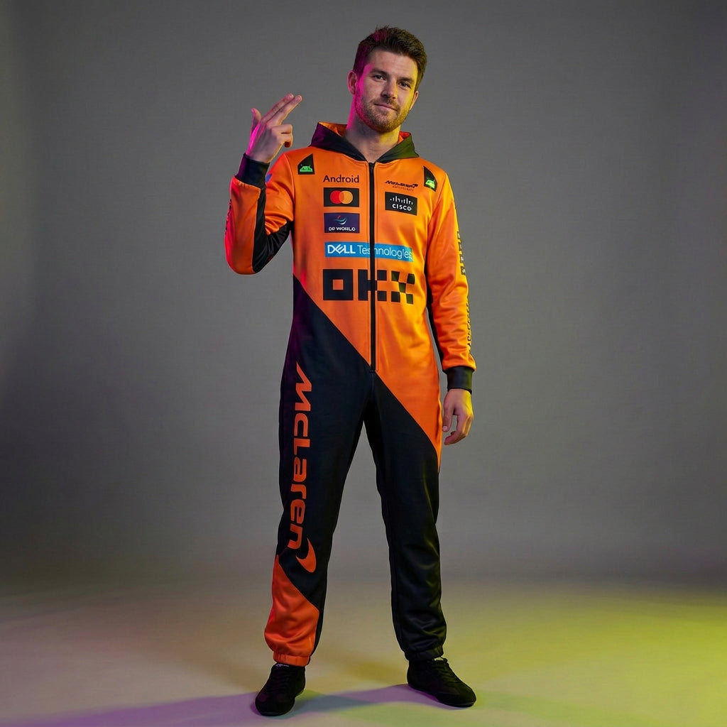 McLaren Racing Suit 2025 Hooded Jumpsuit