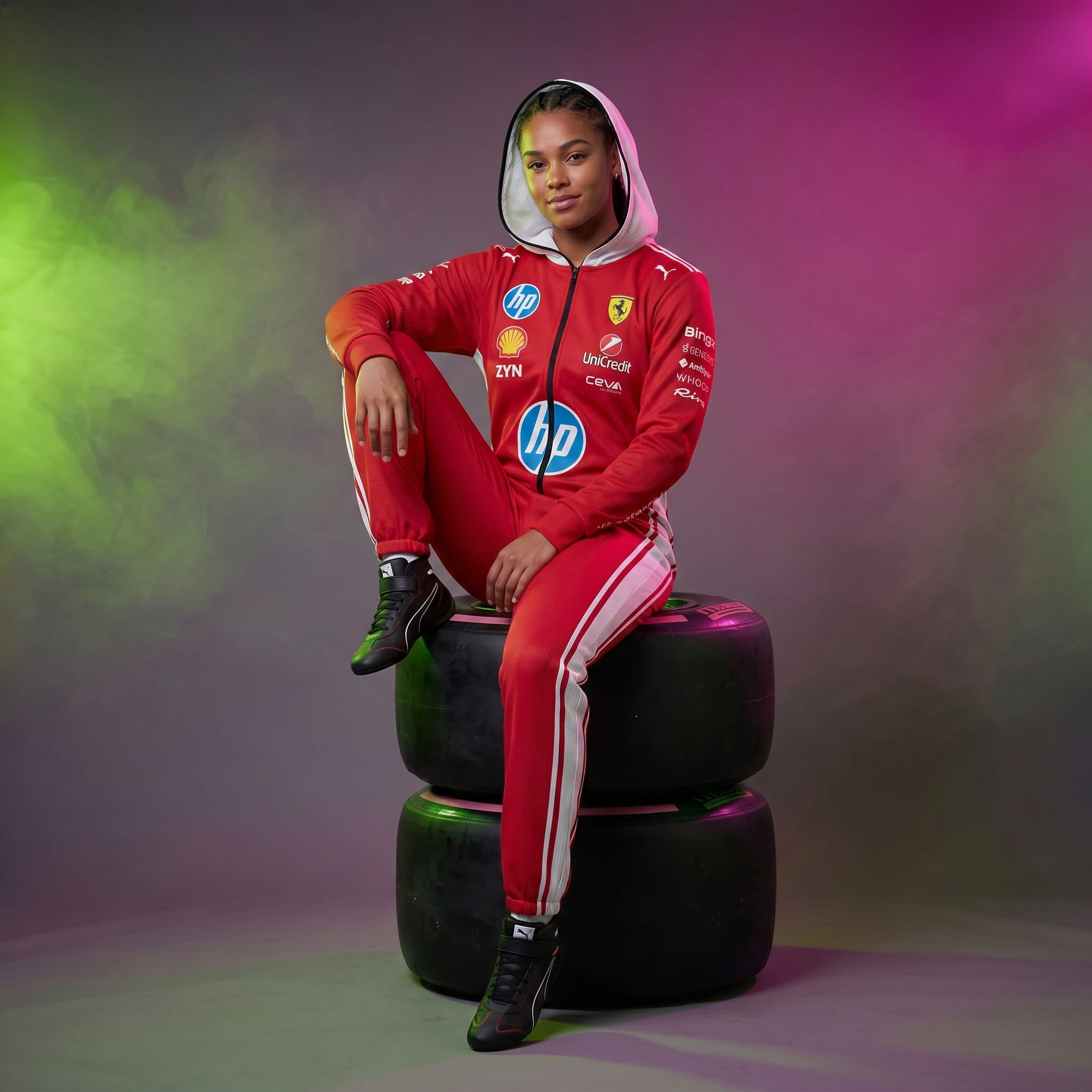 Ferrari Racing Suit 2026 Hooded Jumpsuit
